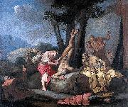 Giulio Carpioni Apollo and Marsyas oil painting on canvas
